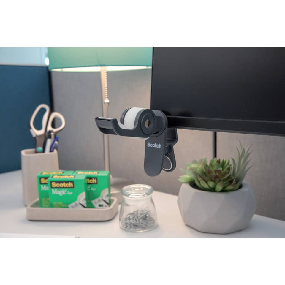 monitorarm, klemmehalter, klebeband, schreibtischorganizer, schere