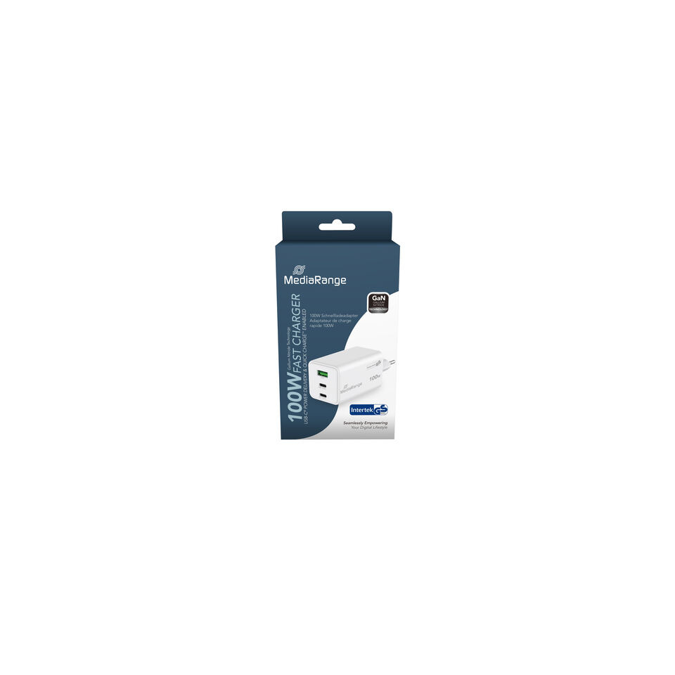 USB-Ladegerät, Schnellladung, 100W, GaN, Intertek GS