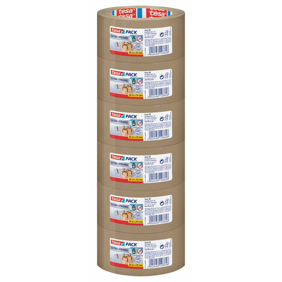 Klebeband, Packband, Braun, Mehrfachrolle, Universell