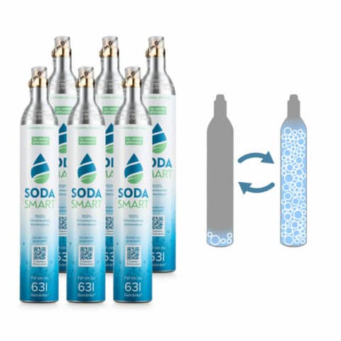 Tausch-Box CO² Zylinder Kohlensäure 450g   inkl. Tausch SodaSmart T