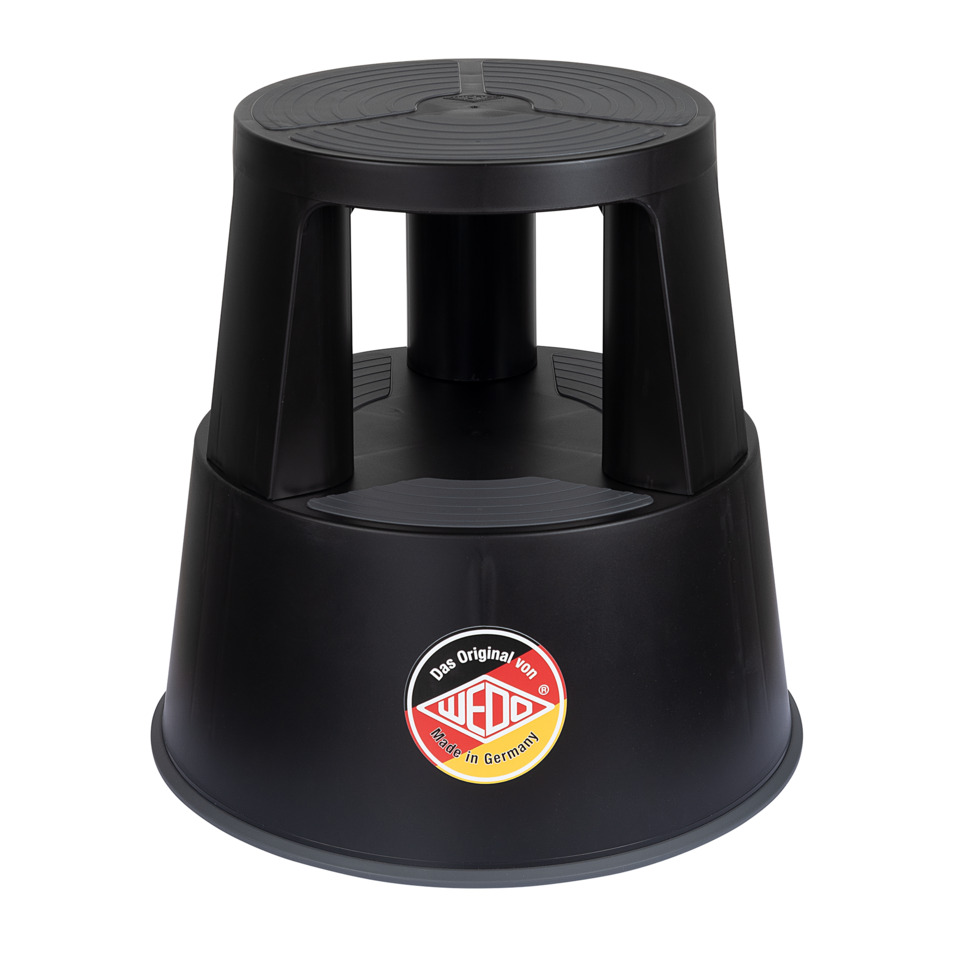 Trittstufe, schwarzer Hocker, Griffschale, Rutschfest, WeDo Original