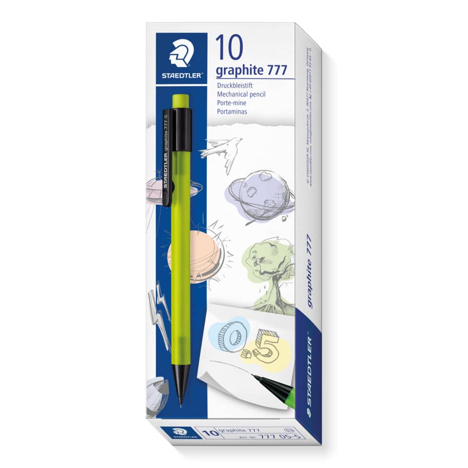 Graphitbleistift, Mechanischer Bleistift, Bleistiftmine, grün, Box 10