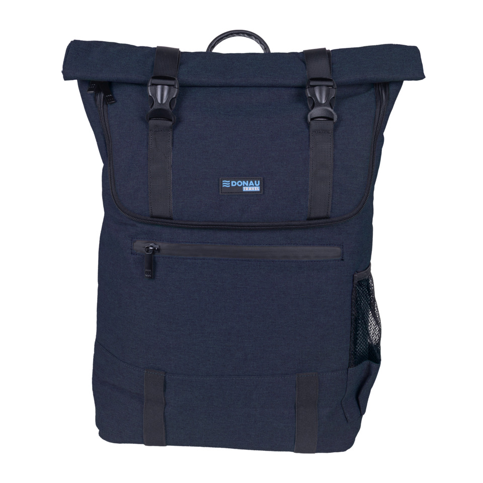 Rucksack, Backpack, Navy, Klettverschluss, Vordertasche
