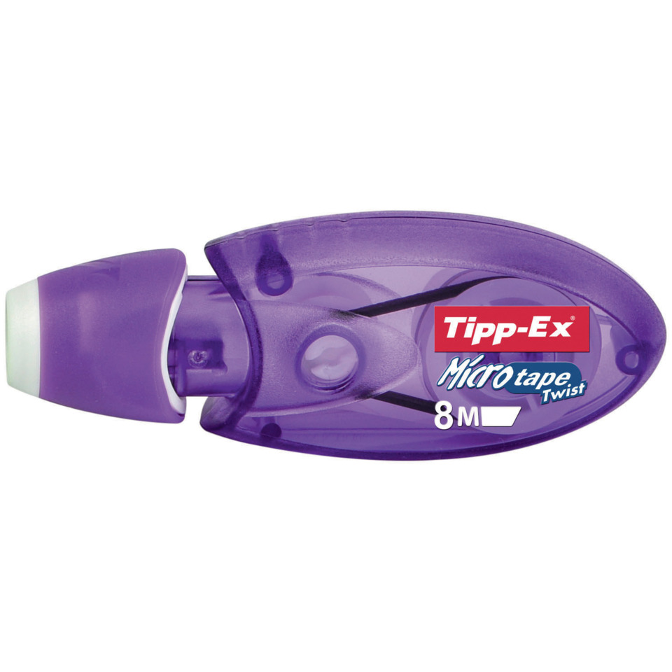 Korrekturspitze, Millispitzer, Klebebandspitzer, Tipp-Ex, 8 m, Microtape Twist, Violett, Spitzer