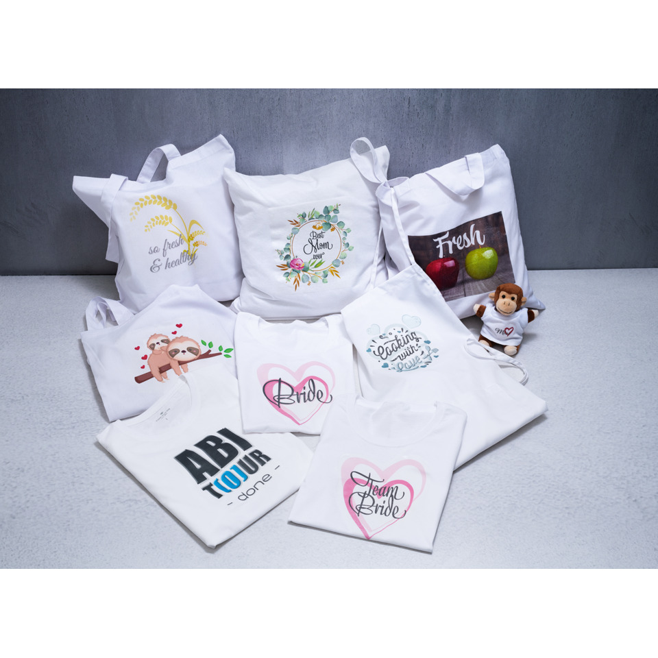 Tasche, T-Shirt, Kissen, Print, Herz