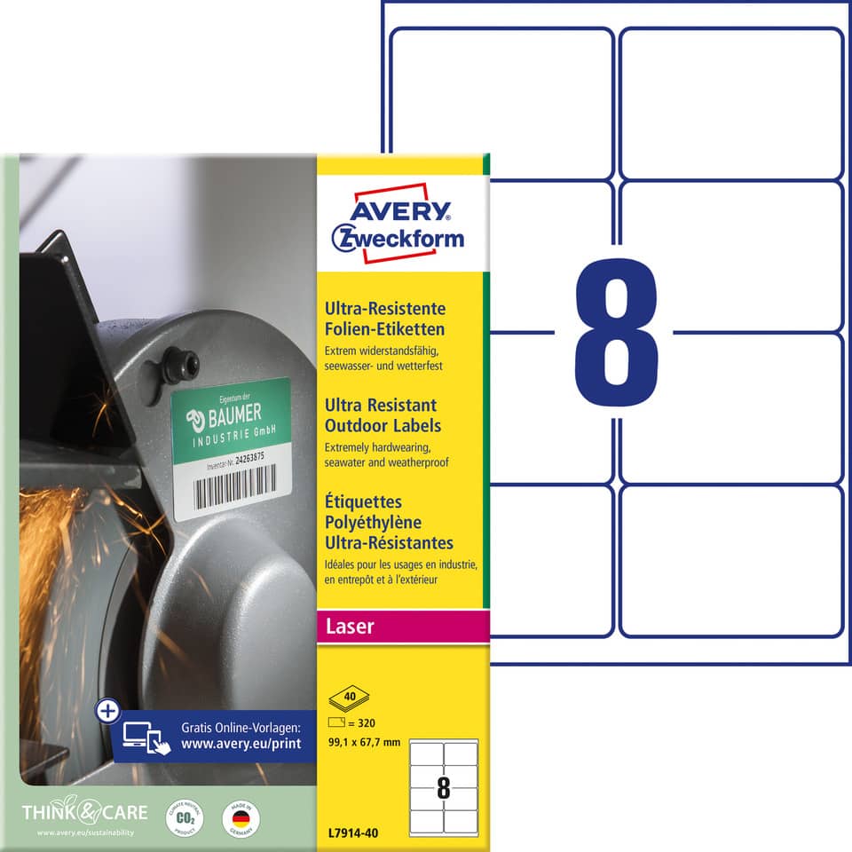 folie-titel, folienetiketten, ultra-resistent, outdoor, laser