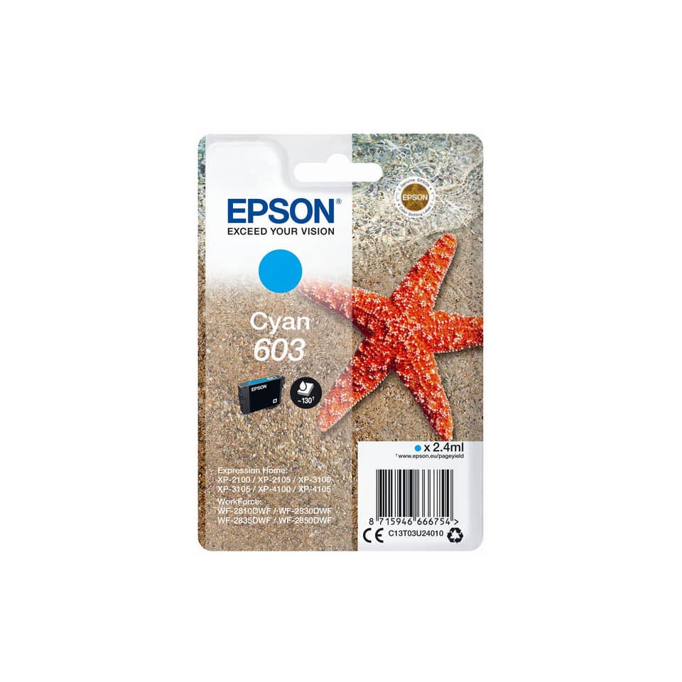 Cyan-Tintenpaket, Tintenpatrone, Cyan, EPSON, 2,4 ml