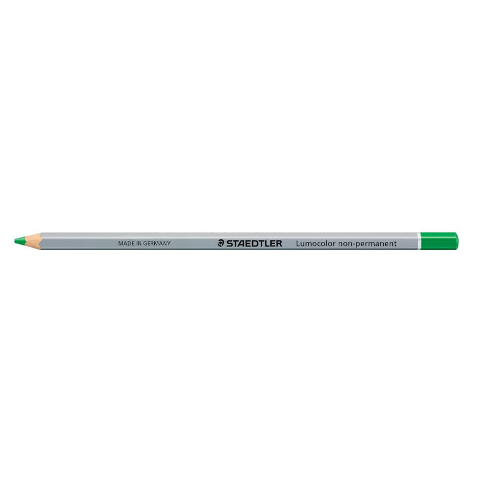 Bleistift, Grün, Lichtstift?, Holzbleistift?, Staedtler-Lumocolor, nicht permanent, Künstlerbedarf
