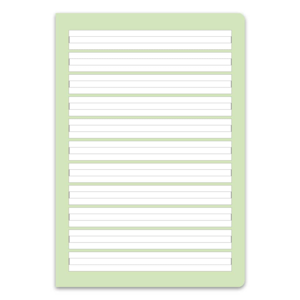 notebook, grün, linierte seiten, papiernotizbuch, notizblock