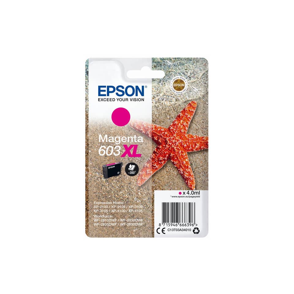 Magenta-Tinte, Tintenpatrone, Epson, 603 XL, 4,0 ml