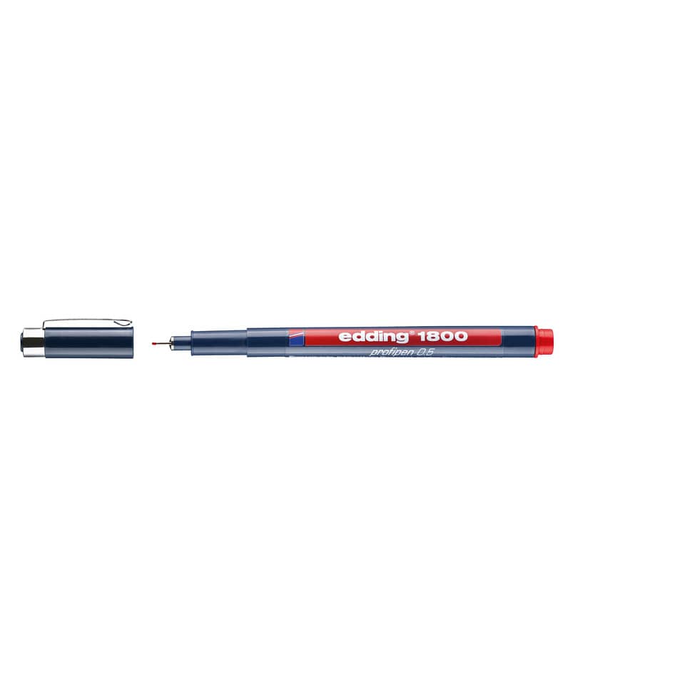 Korrekturstift, Tintenroller, Wasserbasierte Tinte, Filzstift, rot/blau