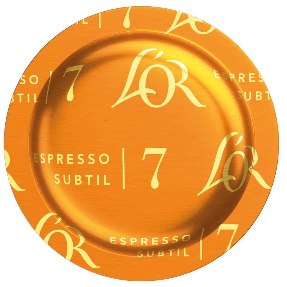 Kaffeekapsel, Espresso, Subtil, oranges, Kapsel