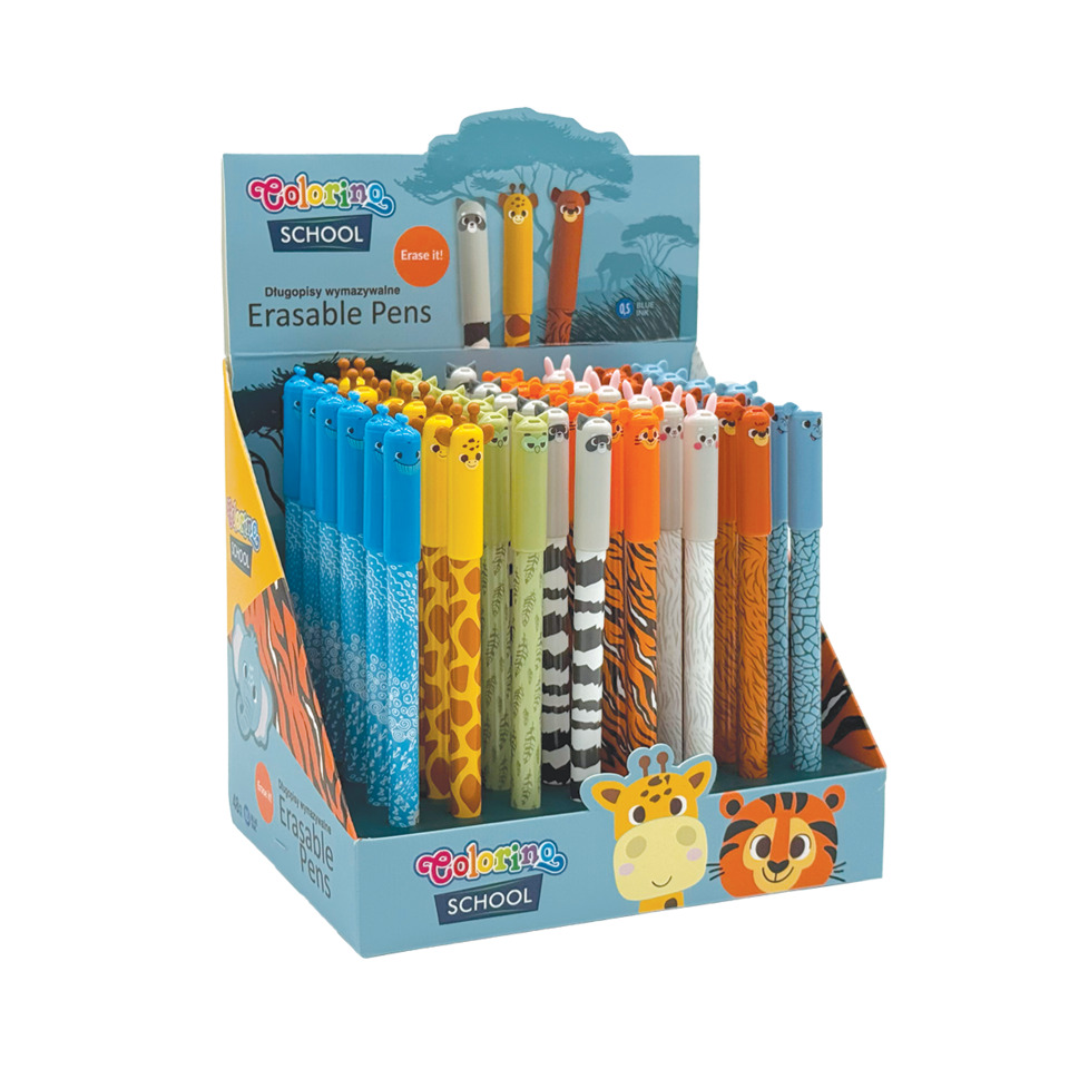 Erasierbare Stifte, Schulbedarf, bunte Stifte, Tiermuster, Sortierte Farben