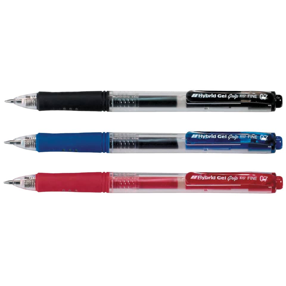 Tintenroller, Gel-Tintenroller, Schwarz, Blau, Rot
