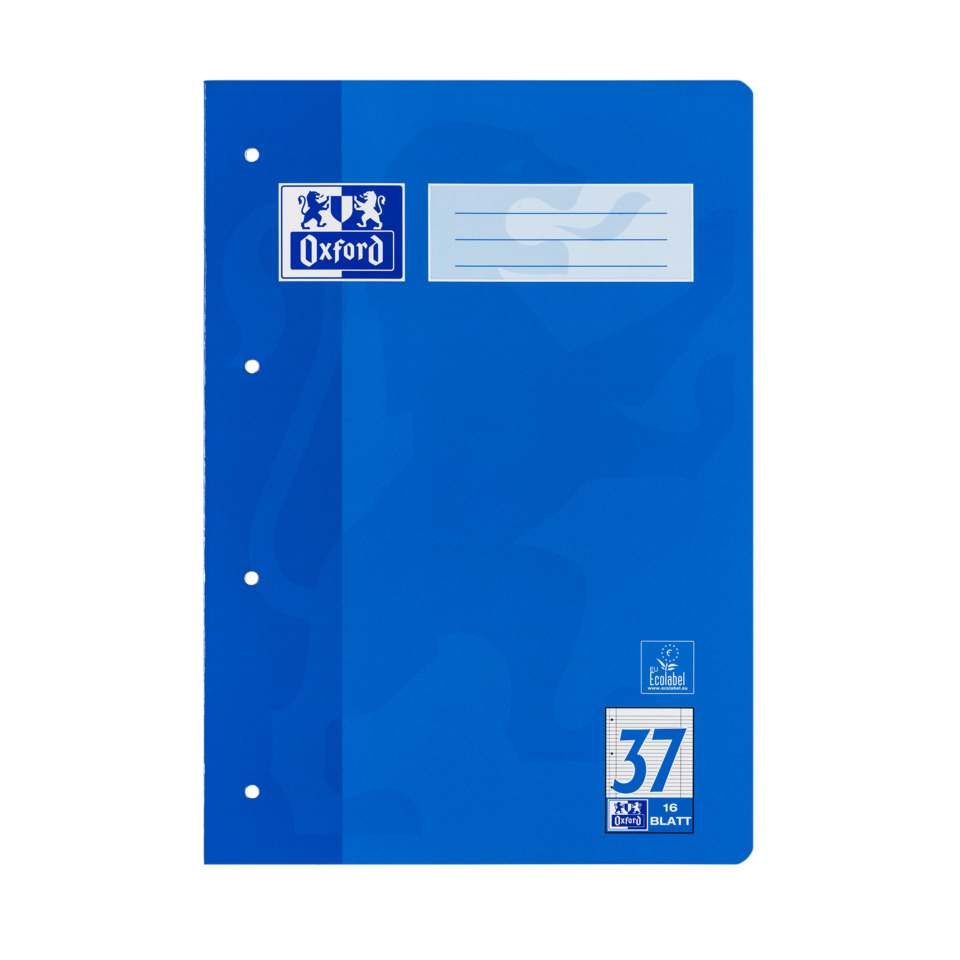 Schulheft, Spiralblock, Notebook, Oxford, Blatt 37