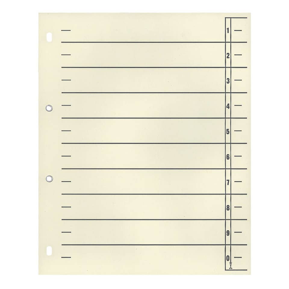Hefte-Seite, Liniertes Papier, Ringsystem, DIN-A4, Notizpapier