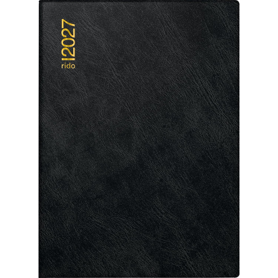 schwarz, Planer, Leder, Notizbuch, 2021