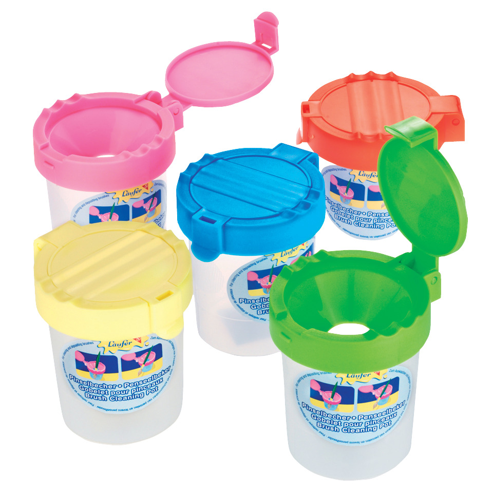 Pinselreiniger, Pinselbehälter, Nagel Pinsel Reinigung, Brush cleaning pot, Kunststoffdose