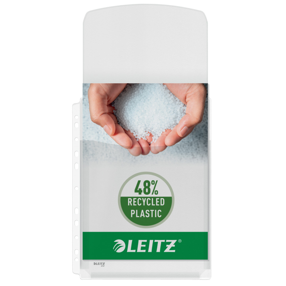 Recycled plastic, 48% recycled, Körner, Handvoll, Leitz
