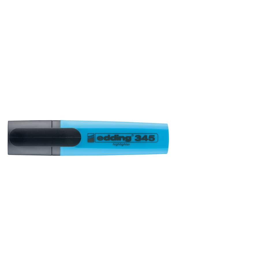 Highlighter, Marker, Blue, Korrekturstift, Edding 345
