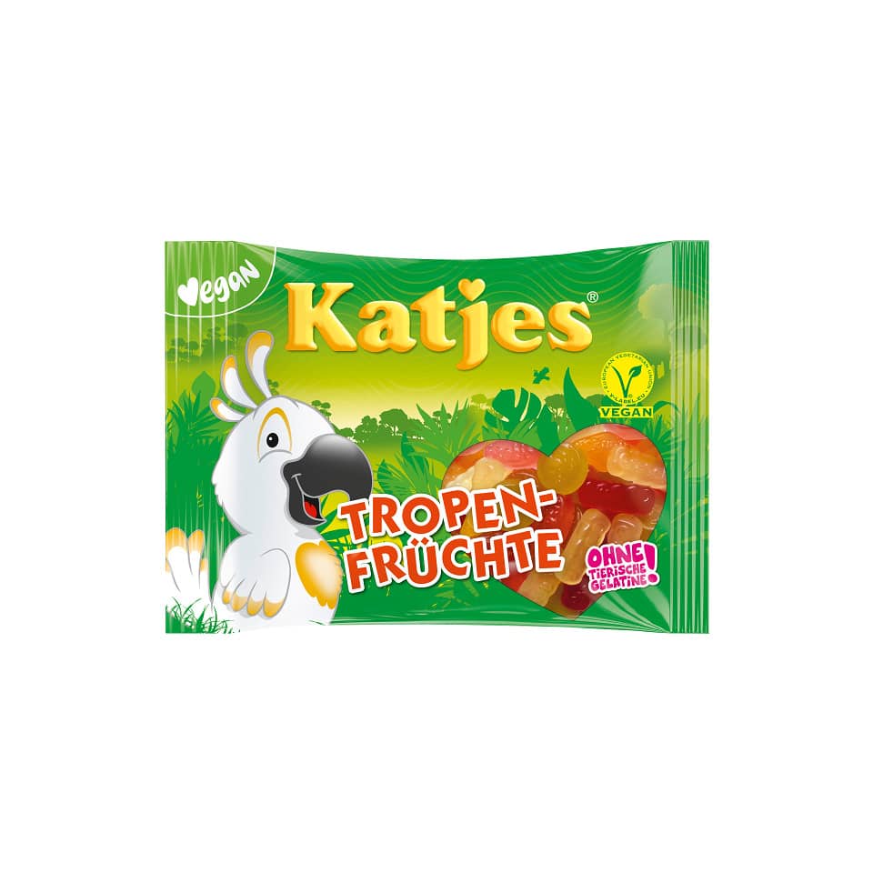 Fruchtgummi Tropen-Früchte, 175g, vegan KATJES 5916272004