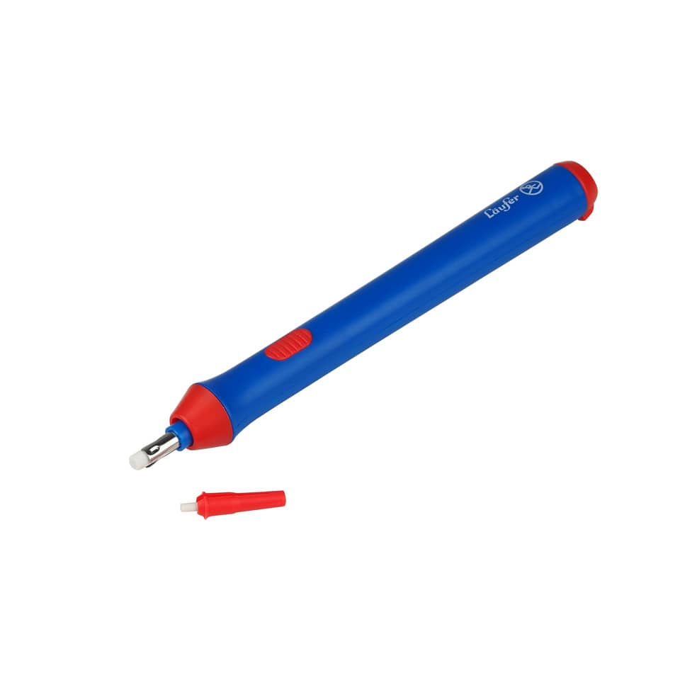 Druckbleistift, Lötdraht, Kunststoffgriff, roter Spitze, Ersatzspitze
