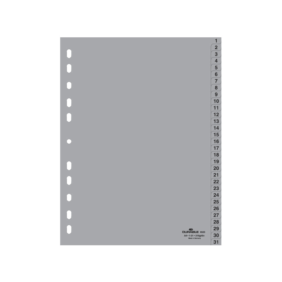 steckpapier, locherunterschiedlich, lochausstanzung, B4, DURABLE