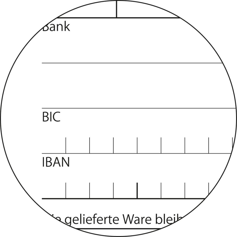 bank, BIC, IBAN, Ware, Warelabel