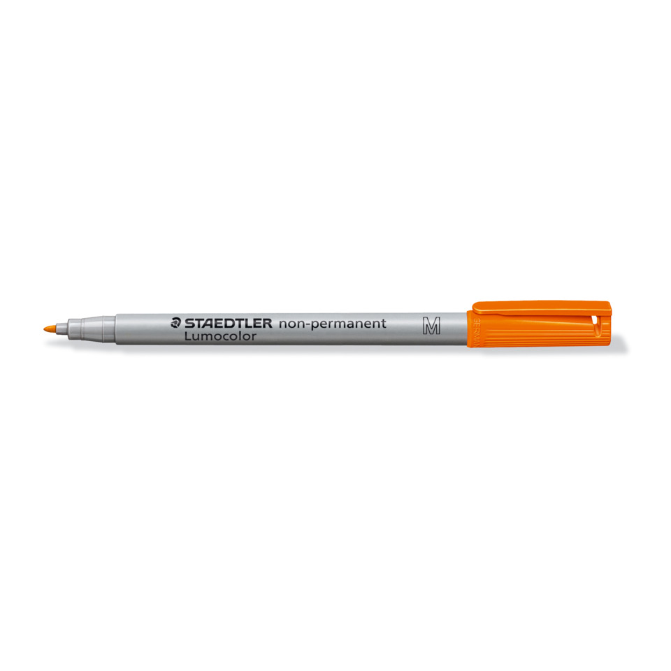 Korrekturstift, Marker, Lumincolor, Gehäuse grau, Orange Spitze
