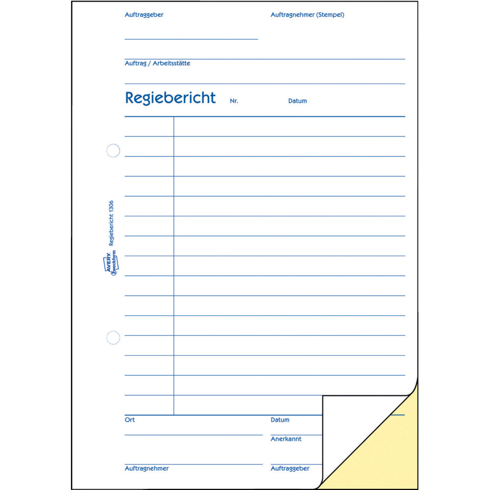 Regierbericht, Schuldschein, Buchblatt, Formular, Linierte Vorlage