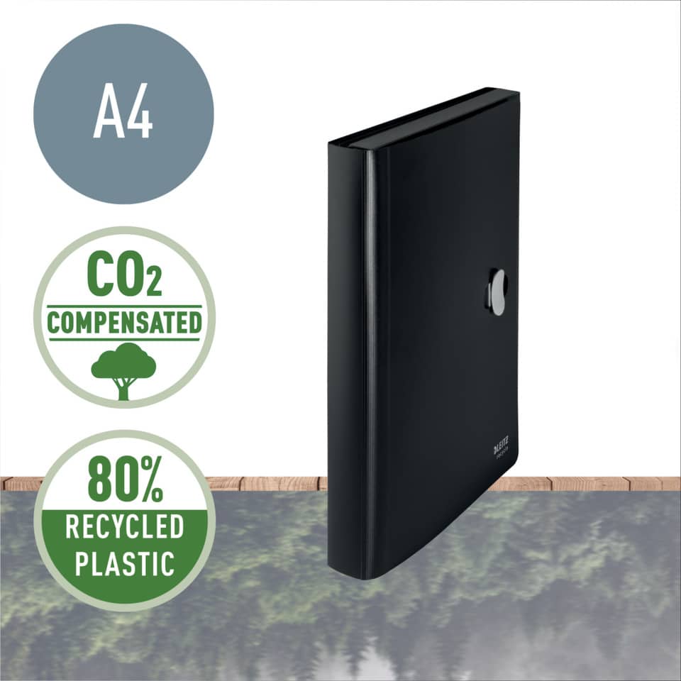 A4, CO2-compensated, 80% recycled plastic, Binder, Klarsicht