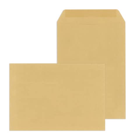 Versandtasche gummiert, C5, 90g/m², Nassklebend, 500 Stück, braun MAILMEDIA 30006874
