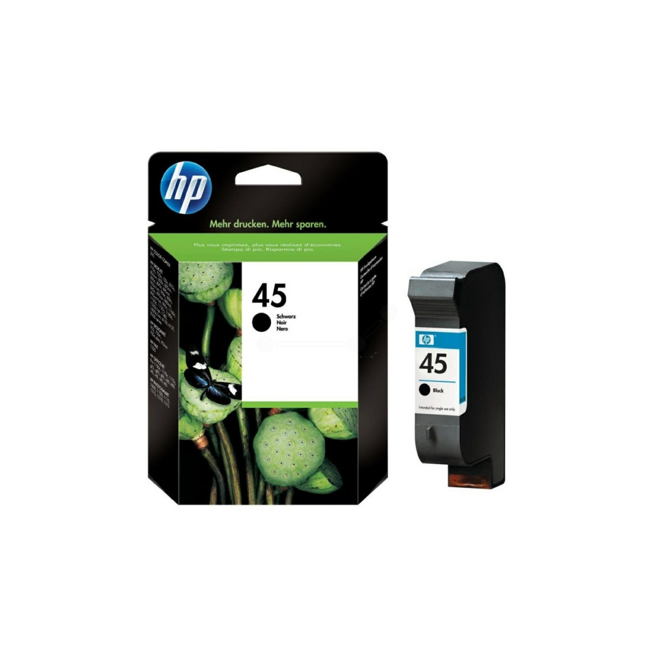 Tintenpatrone, HP, Schwarz, 45, Druckerpatrone