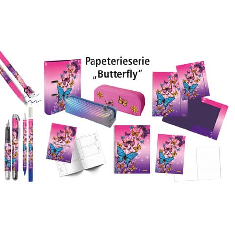 Schulpaket Butterfly, 99 Stück, sortiert ONLINE 10158