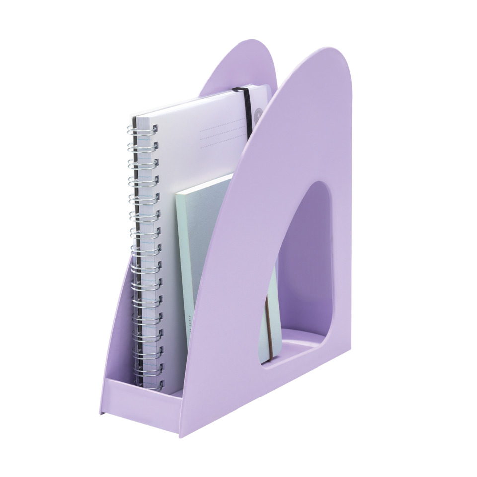 Schreibtisch Organizer, Ordnerhalter, Notizbuchhalter, Spiralblockhalter, Violett