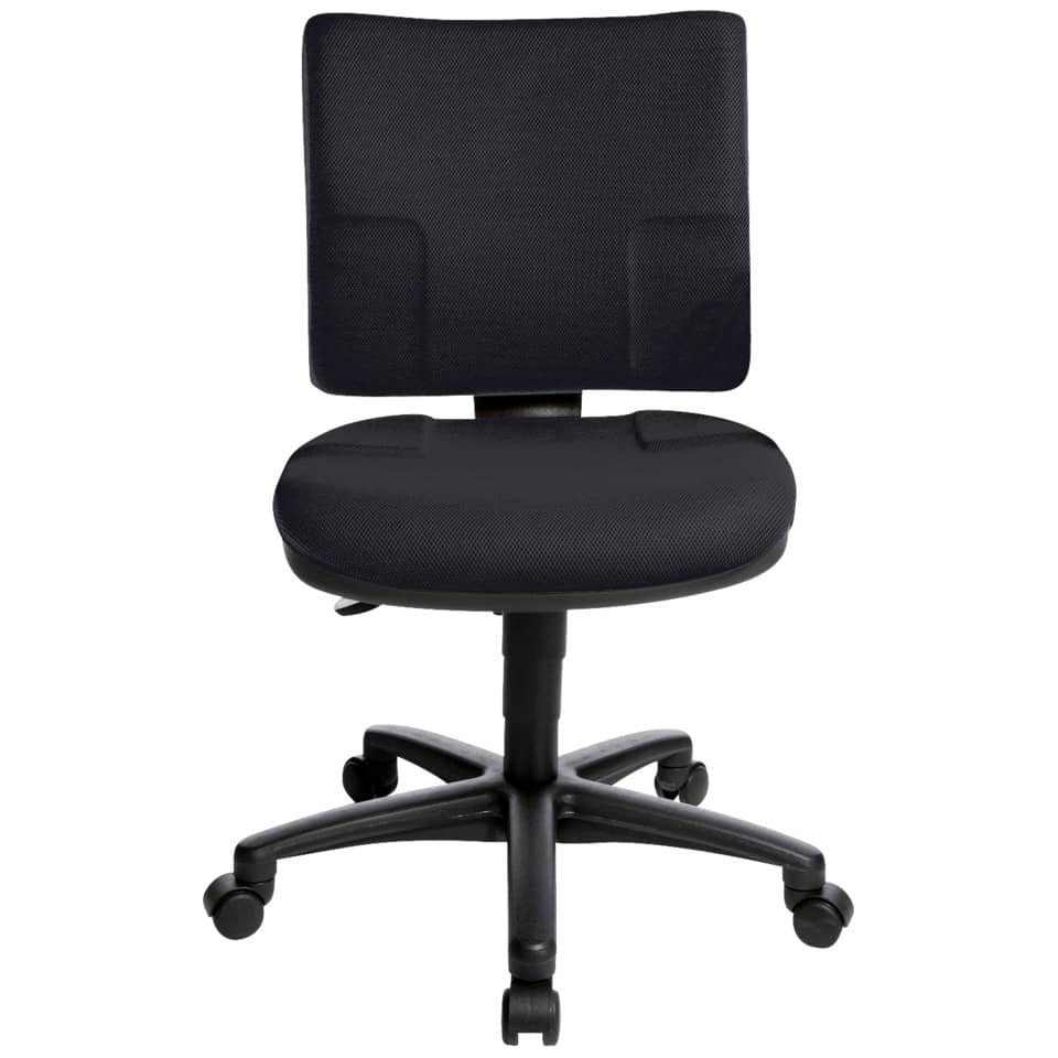  Bürostuhl, Mesh-Stuhl, ergonomischer Stuhl, schwarz, Fünf-Rad-Basis