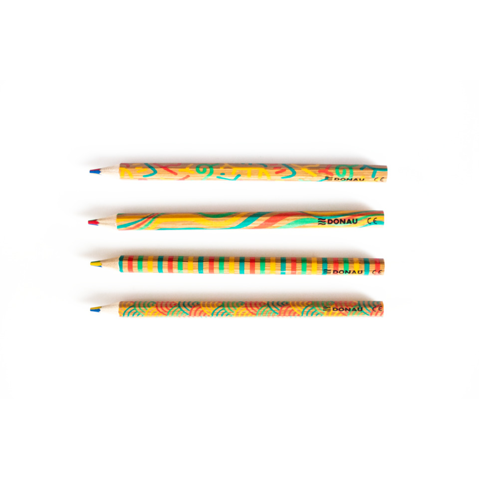 Bleistifte, bunt, farbige Muster, bunt gestreift, Kunstbedarf