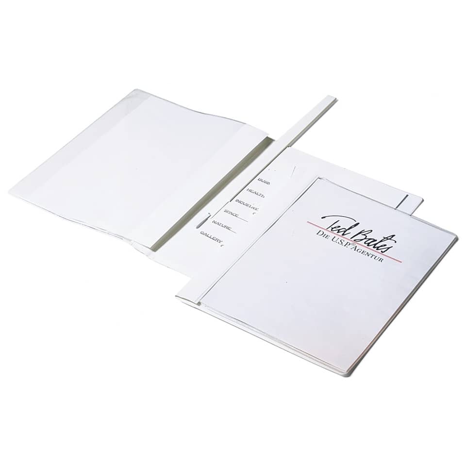 portfolios, Präsentationsmappe, weiße Ordner, Karten, Organisation