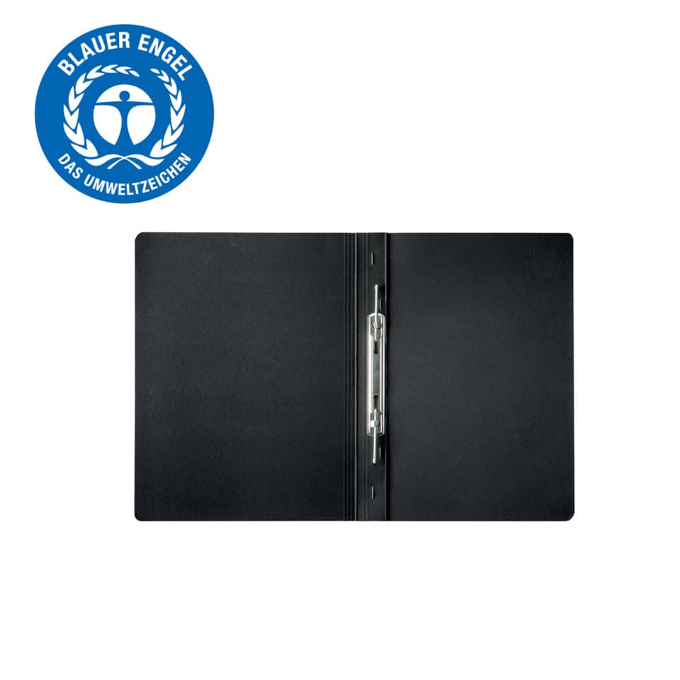 Mappe, Ordner, Ringbinder, Metallverschluss, Schwarz