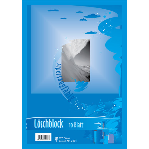 Löschblattblock, A5, 10 Blatt, farbig PVP 2301