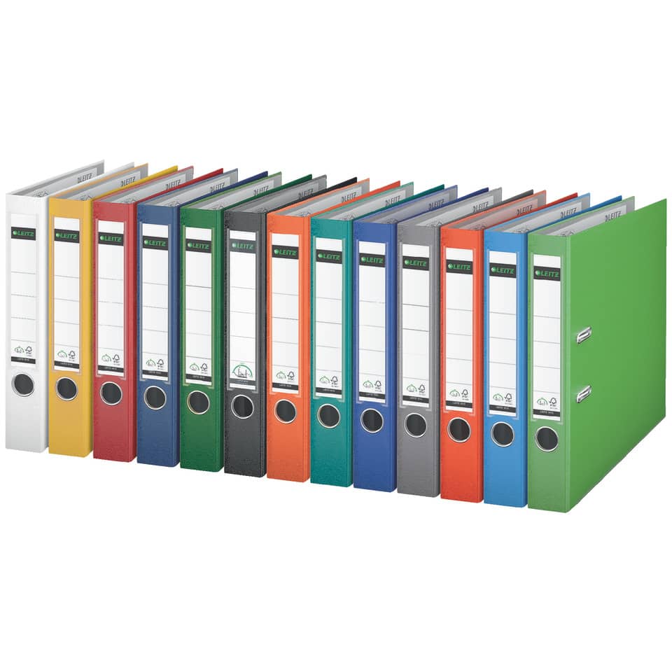Ordner, Spiralbindung, Farbenvielfalt, Bürobedarf, Etikettenschlitz