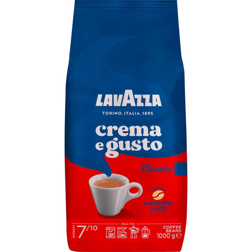 Kaffeebohnen, Crema e gusto, Classico, 1000 g, Black Coffee & Latte