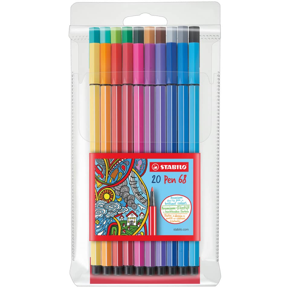 Marker-Set, Farbmarker, Filzstifte, Marker mit Pinselspitze, Doppelseitige Marker