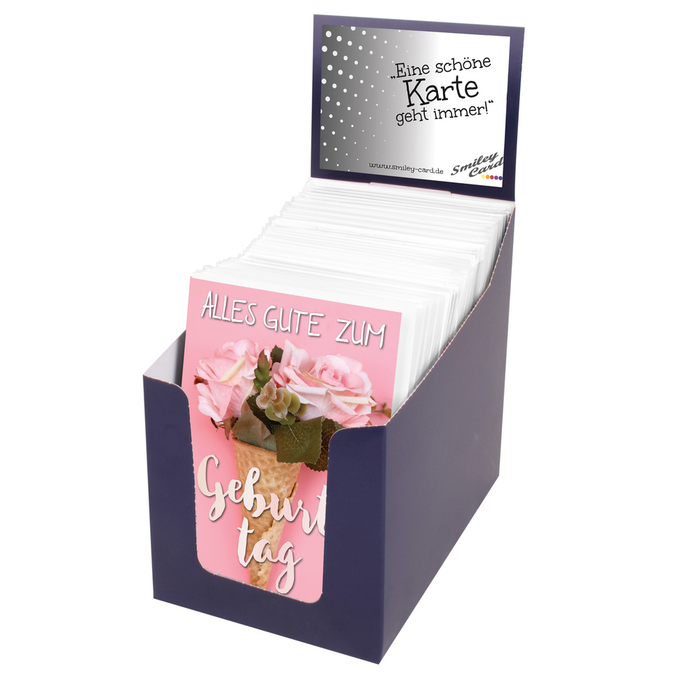 Kartenbox, Geburtstagskarten, Danksagungskarten, rose pink, Papierkarte