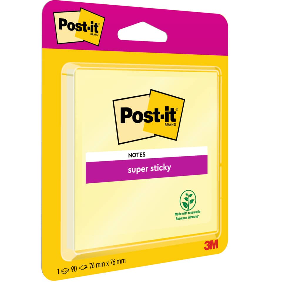 Post-it Notiz, Haftnotiz, Notizblock, gelb, Klebeheft