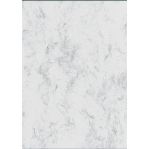 Design Papier Marmor, A4, 200g/m², 50 Blatt, grau SIGEL DP396