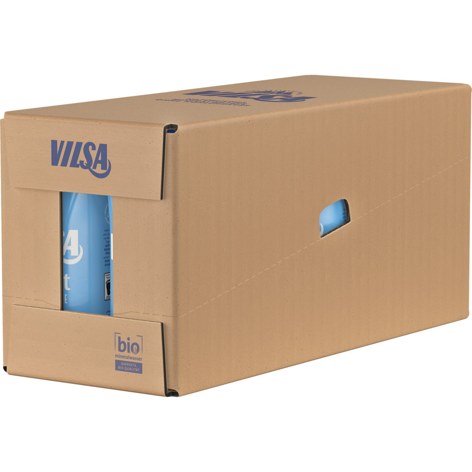 kartonbox, wasserflasche, kiste, bio-qualität, mineralwasser