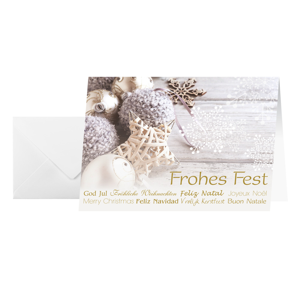 Weihnachtskarte, Weihnachtsgrüße, Weihnachtskarten-Design, Schmuckkugel, Weihnachtsschmuck
