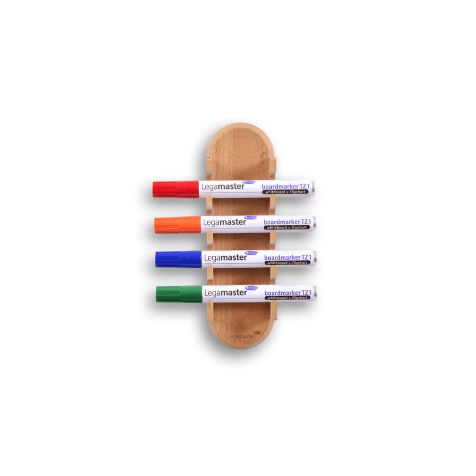 boardmarker, Markerset, 4er-set, Holzständer, verschiedene Farben
