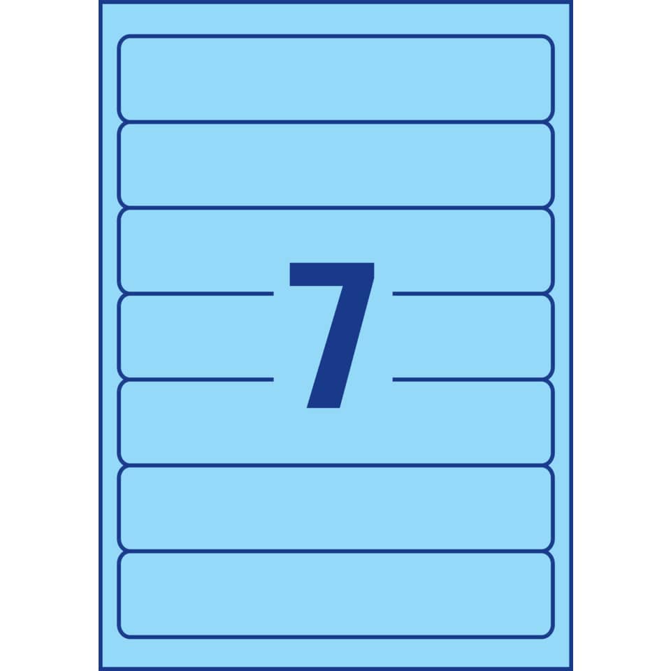poster, nummer sieben, blau, kennzeichnung, karte